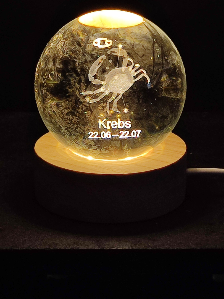 Sternzeichen Hologrammkugel - Krebs
